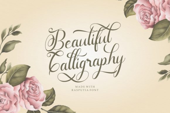 Rasputia Font PNG with transparent background - Preview 1