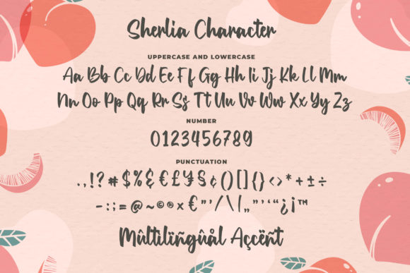 Sherlia Font PNG with transparent background - Preview 5