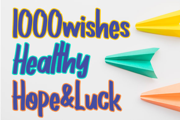 1000 Wishes Origami Font - Preview 1