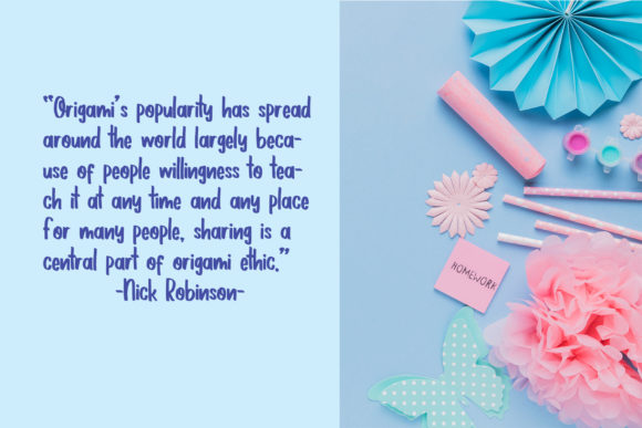 1000 Wishes Origami Font - Preview 3