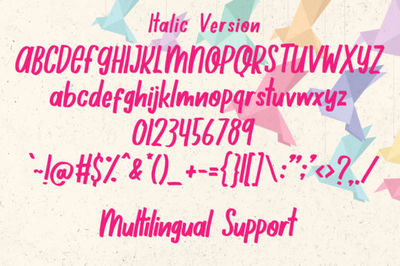 1000 Wishes Origami Font - Preview 5