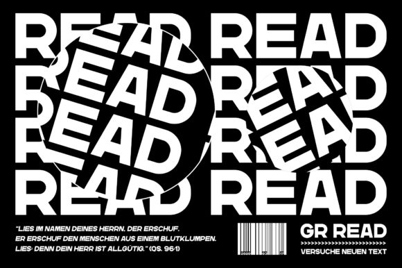 GR Read Font - Preview 3