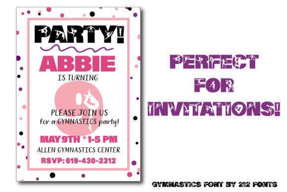 Gymnastics Font - Preview 6