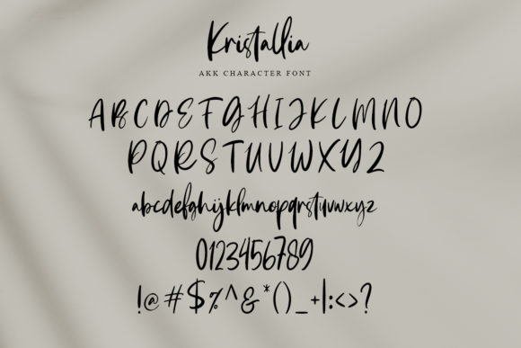 Kristallia Font PNG with transparent background - Preview 5