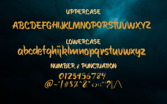 Pocong Font PNG with transparent background - Preview 3