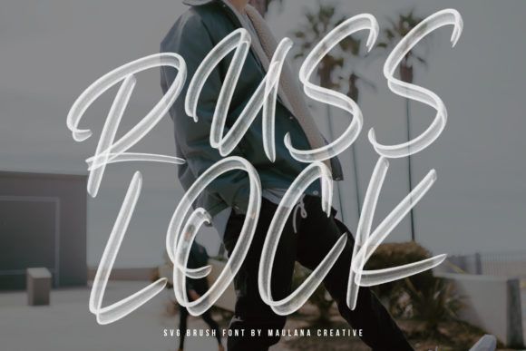 Russlock Font PNG with transparent background - Preview 1
