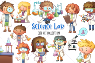 Science Lab Clip Art Collection Graphic by Keepinitkawaiidesign ...