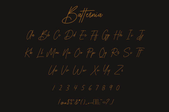 Batternia Font - Preview 4