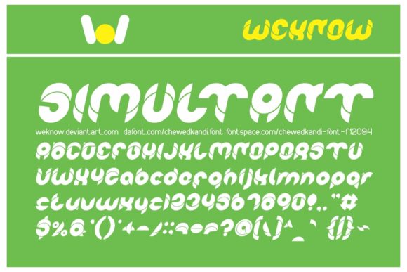 Chewedkandi Font - Preview 1