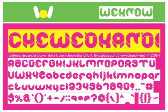 Chewedkandi Font - Preview 3