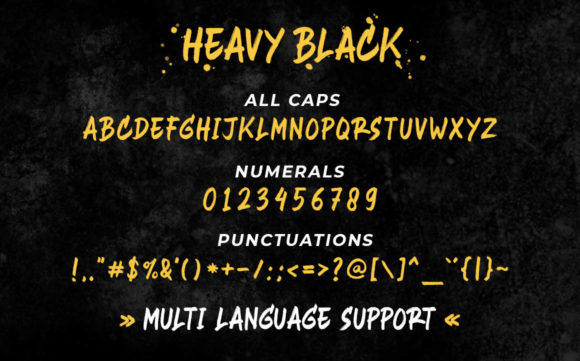 Heavy Black Font - Preview 4
