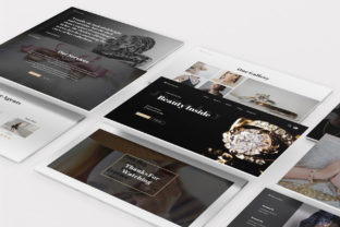 Preview of Jewelry Shop Powerpoint Template fashion presentation template