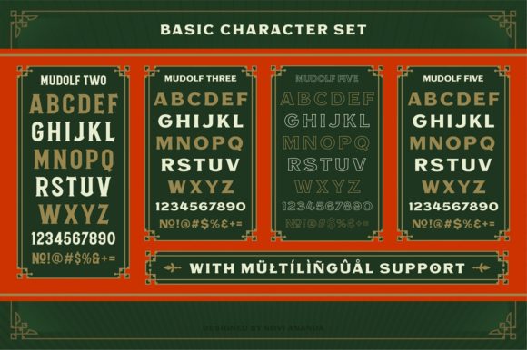 Mudolf Font PNG with transparent background - Preview 5