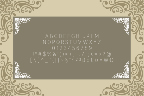 Nagatshu Thin Font PNG with transparent background - Preview 1