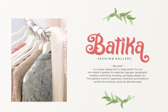 Rellieva Font font preview - 1