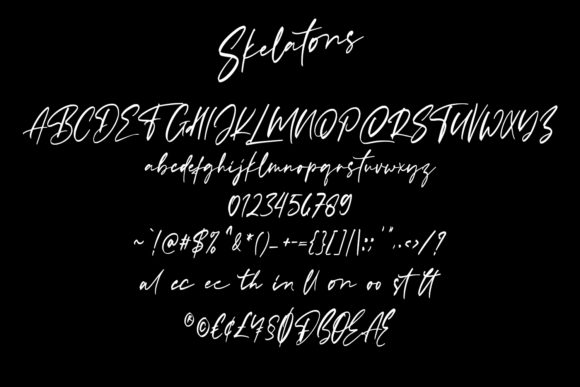 Skelatons Font PNG with transparent background - Preview 3