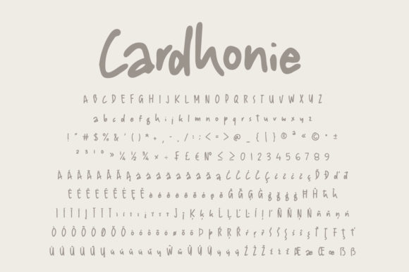 Cardhonie Font - Preview 6