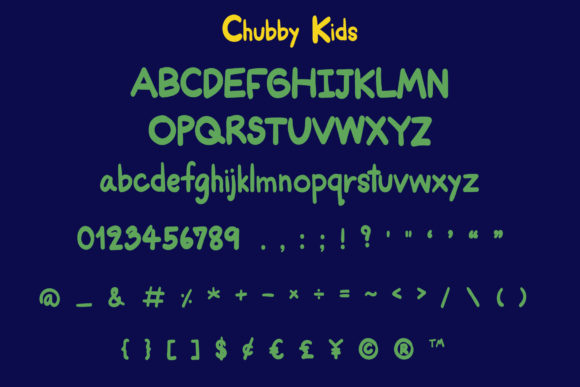 Chubby Kids Font - Preview 1