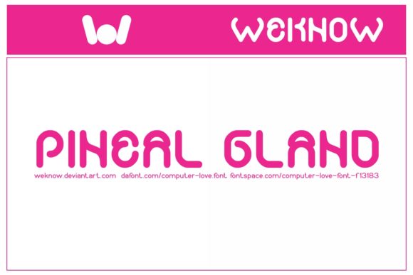 Computer Love Font PNG with transparent background - Preview 4