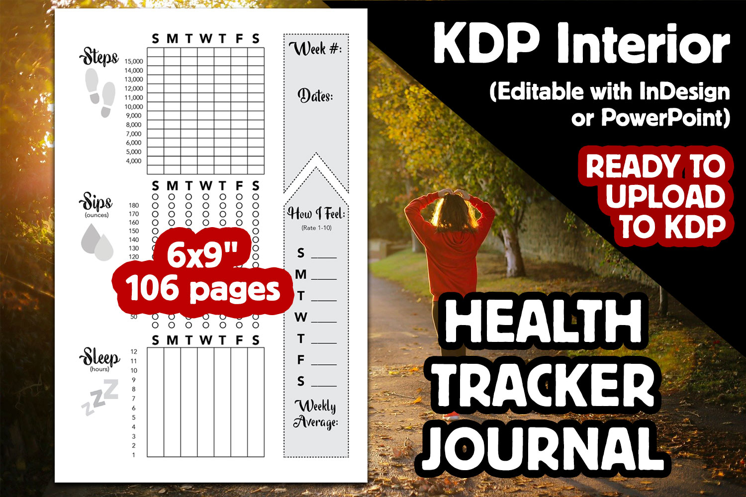 KDP Interior | Health Tracker Journal Graphic by Laura Burke · Creative ...