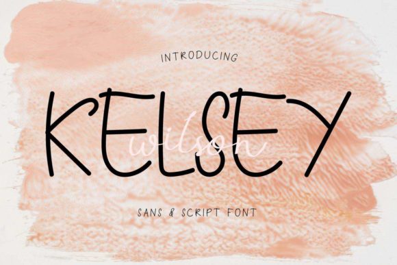 Kelsey Wilson Font PNG with transparent background - Preview 1