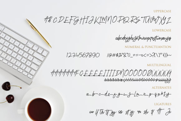 Lomesty Font PNG with transparent background - Preview 4