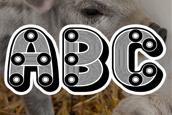 Mangalica Font PNG with transparent background - Preview 1
