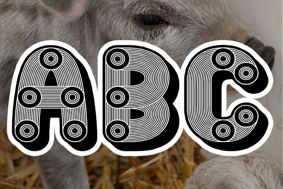 Mangalica Font PNG with transparent background - Preview 2