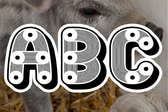 Mangalica Font PNG with transparent background - Preview 3