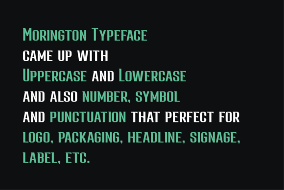 Morington Font PNG with transparent background - Preview 1