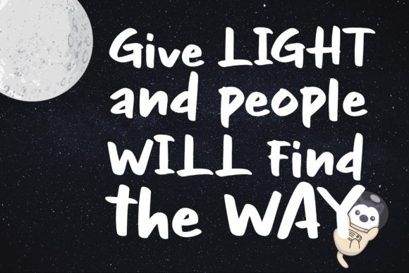 Night Glow Font font preview - 2