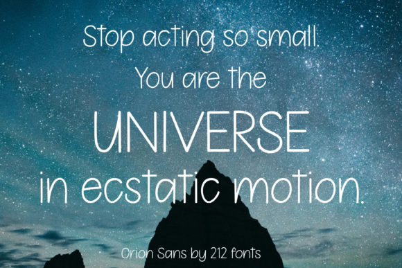 Orion Sans Font PNG with transparent background - Preview 1