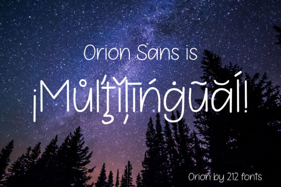Orion Sans Font PNG with transparent background - Preview 3
