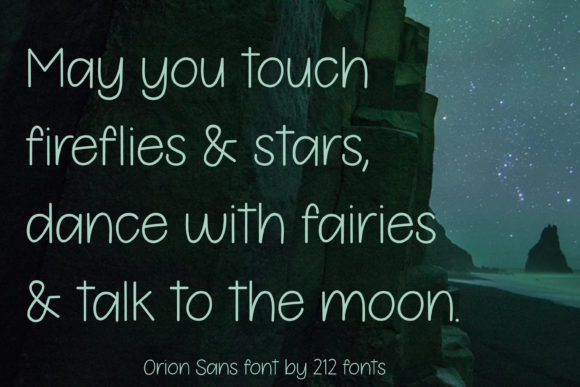 Orion Sans Font PNG with transparent background - Preview 4
