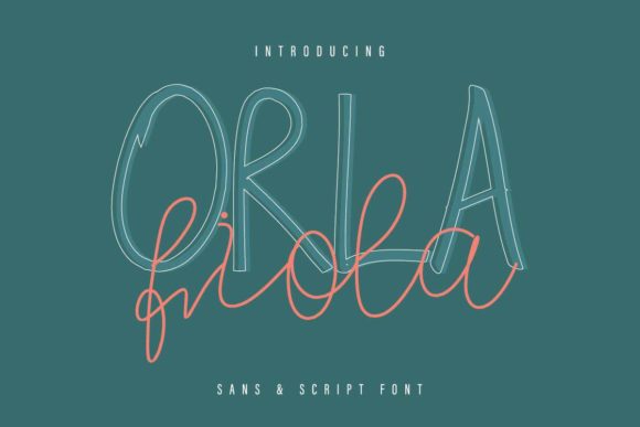 Orla Fiola Font PNG with transparent background - Preview 1