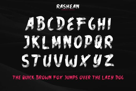 Rashean Font font preview - 4