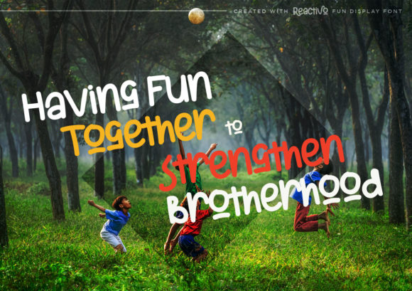 Reactivo Font PNG with transparent background - Preview 4
