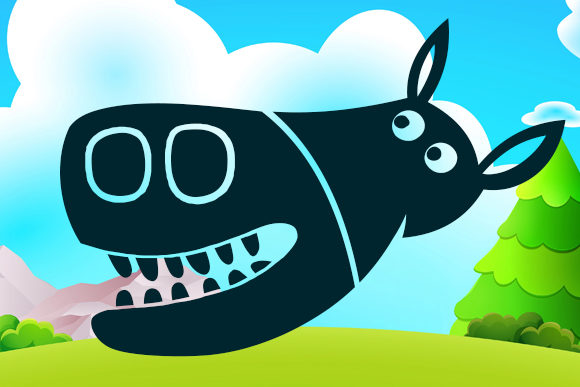 Silly Donkey Font PNG with transparent background - Preview 1