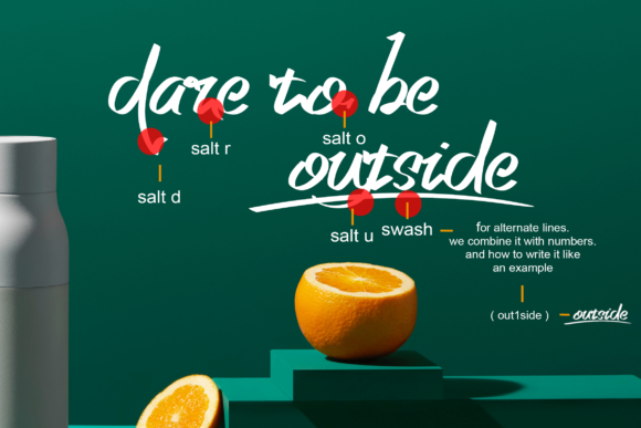 Single Binghod Font PNG with transparent background - Preview 3