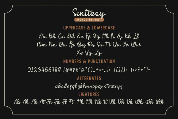 Sinttesy Font PNG with transparent background - Preview 1