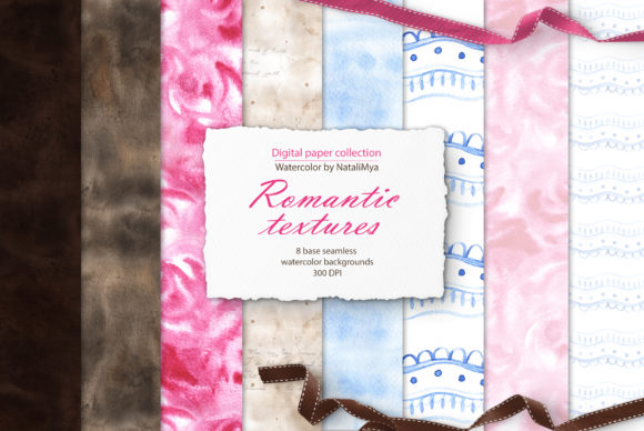 Watercolor Romantic Textures