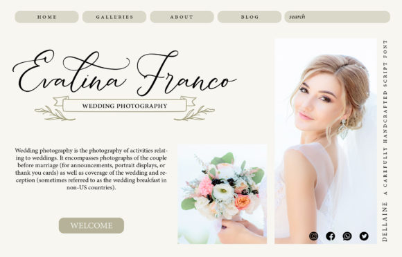 Dellaine Font PNG with transparent background - Preview 2