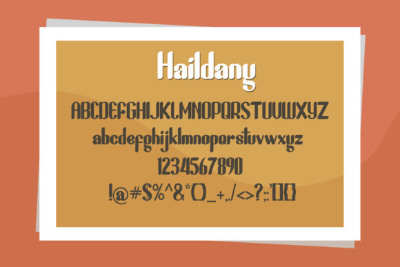 Haildany Font PNG with transparent background - Preview 6