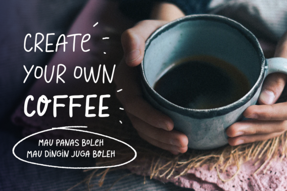Hot Creamy Font PNG with transparent background - Preview 3