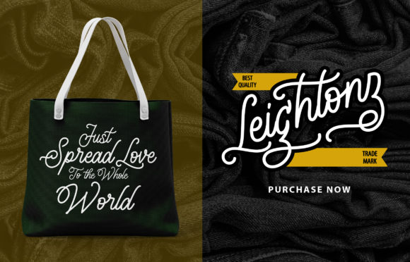 Leightonz Font PNG with transparent background - Preview 3