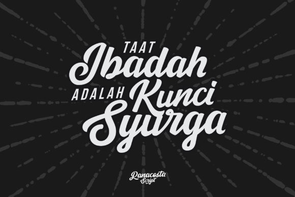 Panacosta Font PNG with transparent background - Preview 3