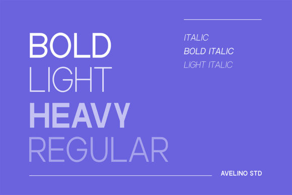 Avelino STD Font - Preview 2