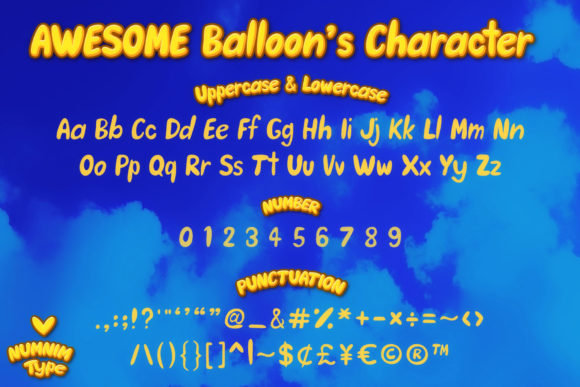 Awesome Balloon Font - Preview 4