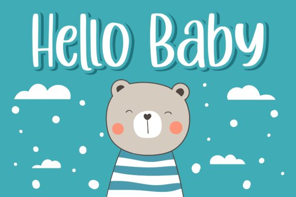Cuttie Beary Font - Preview 1