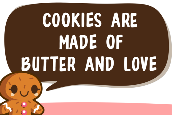 Coconut Cookies Font PNG with transparent background - Preview 5